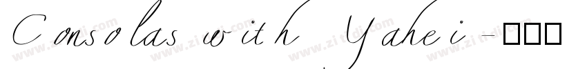 Consolas with Yahei字体转换